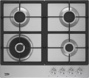 PLAQUE BEKO 4 FEUX INOX FONTE WOK-HIAW64225SX